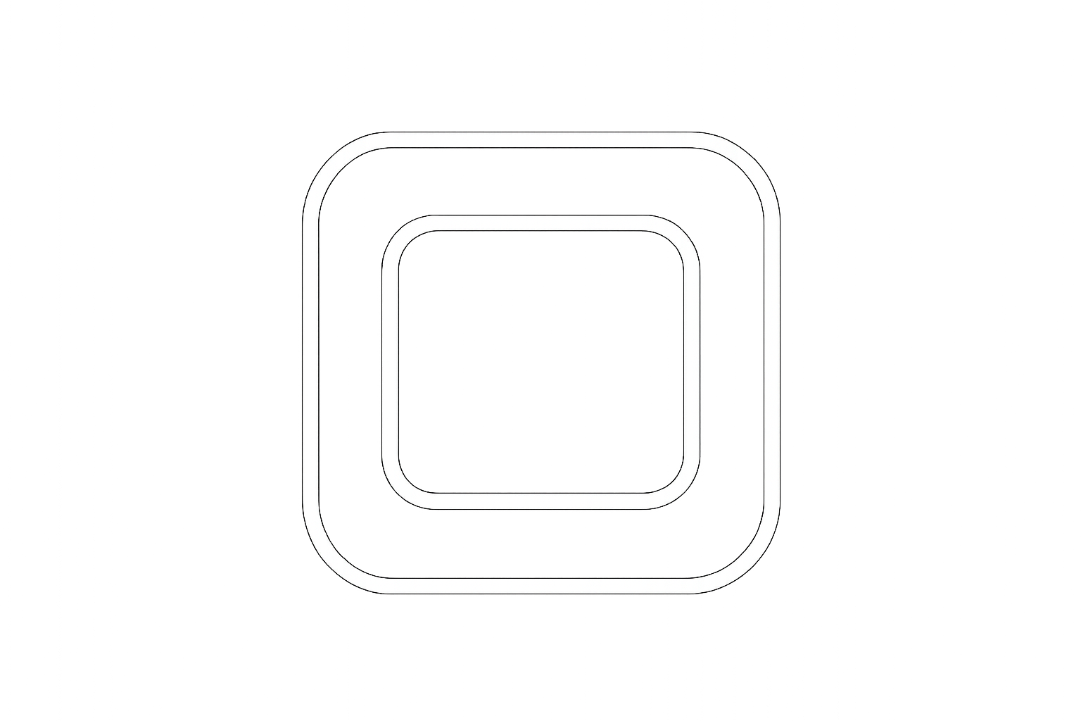 Convenient, sustained release in a discreet patch format. white outline icon with transparent background