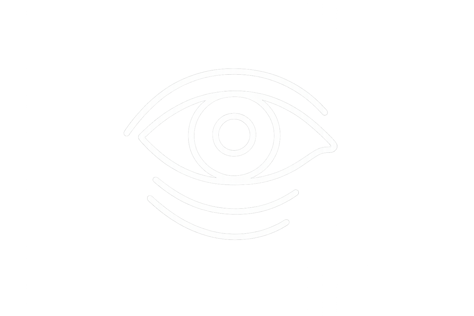 Reduces puffiness by minimizing fluid retention under the eyes. white outline icon with a transparent background